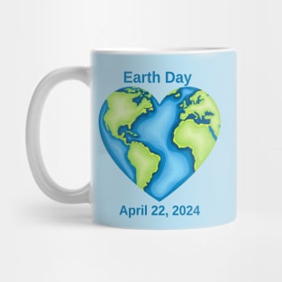 Earth Day Heart 2024 Mug